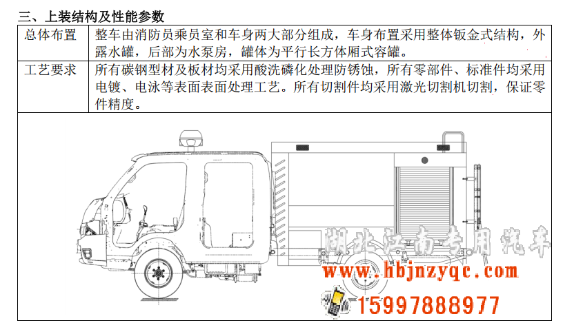 東風(fēng)藍(lán)牌消防車