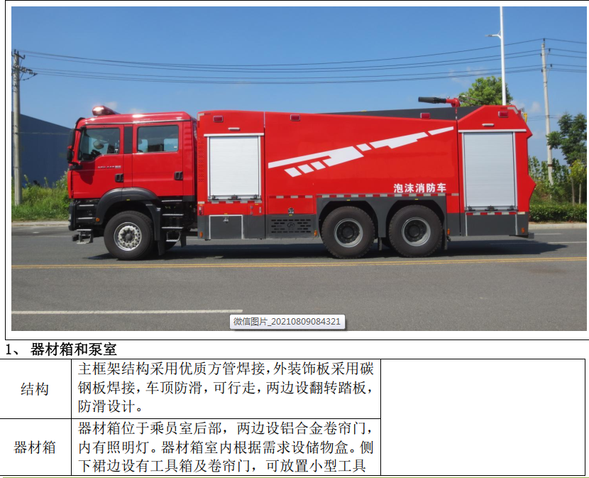 湖北江南2023年重汽汕德卡13噸消防車評測